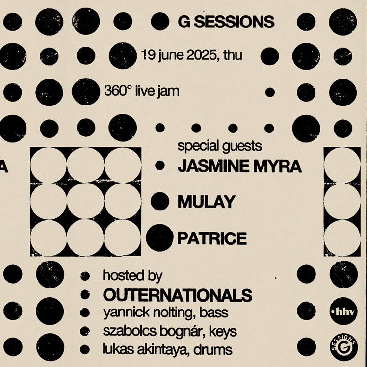 Jasmine Myra, Mulay, Patrice, hosted by Outernationals
